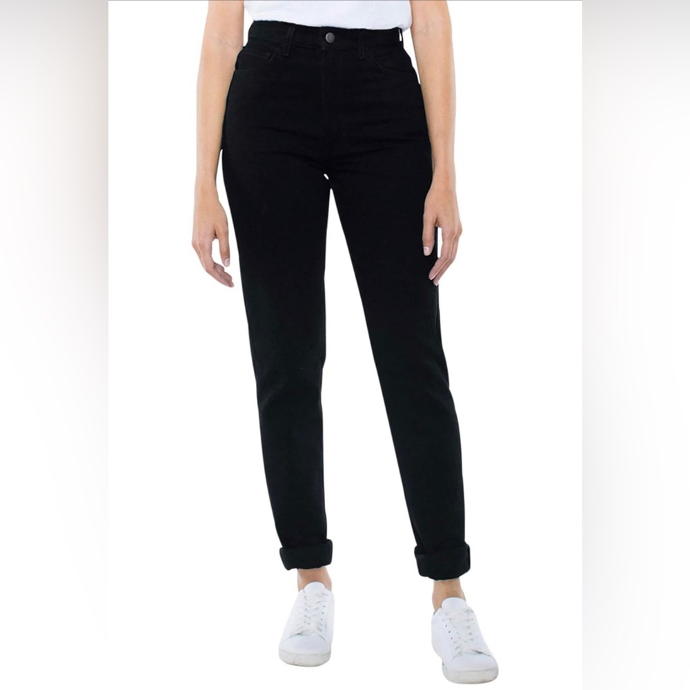 American Apparel Black High Waist Jeans Size 29